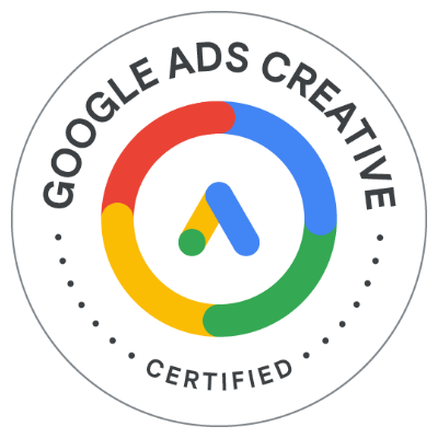 Badge der Google-Zertifizierung zu Google Ads Creative