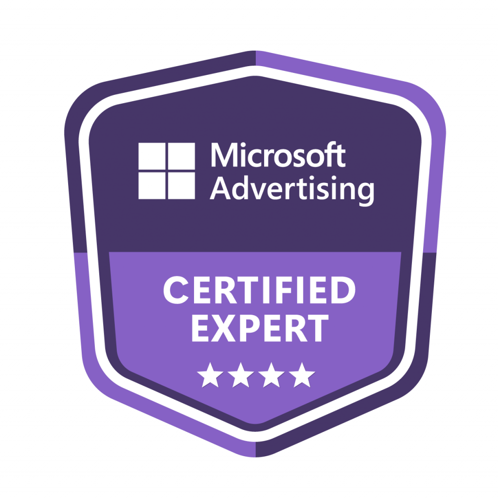 Badge zu der Zertifizierung: Microsoft certified Advertising Expert